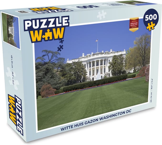 Puzzel Witte Huis gazon Washington DC - Legpuzzel - Puzzel 500 stukjes