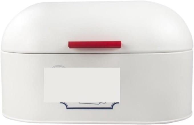 Broodtrommel - Broodbak Opberger - Brood Vers Houden - Grote Capaciteit - 34 cm Lengte - Wit