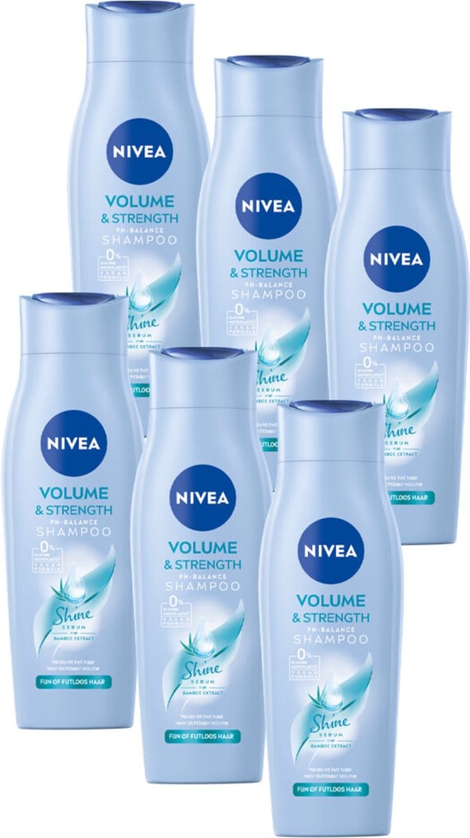 NIVEA - Shampoo Volume Care - 3 x 250 ml - Voordeelverpakking
