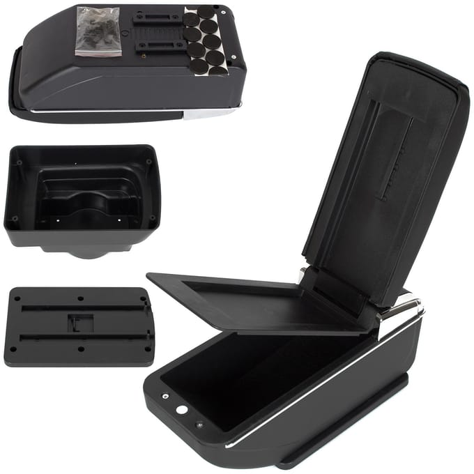 Opel Astra IV J 09-18 accoudoir avec compartiment de rangement CUIR ÉCO NOIR + kit d'installation