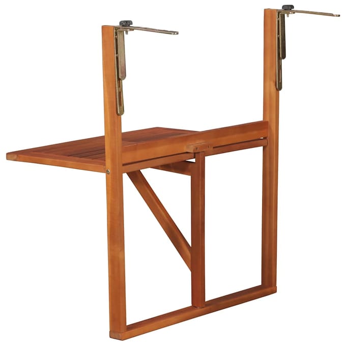vidaXL - Balkontafel - hangend - 64,5x44x80 - cm - massief - acaciahout