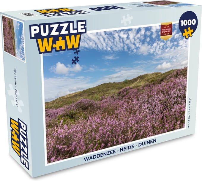 Puzzel Waddenzee - Heide - Duinen - Legpuzzel - Puzzel 1000 stukjes volwassenen