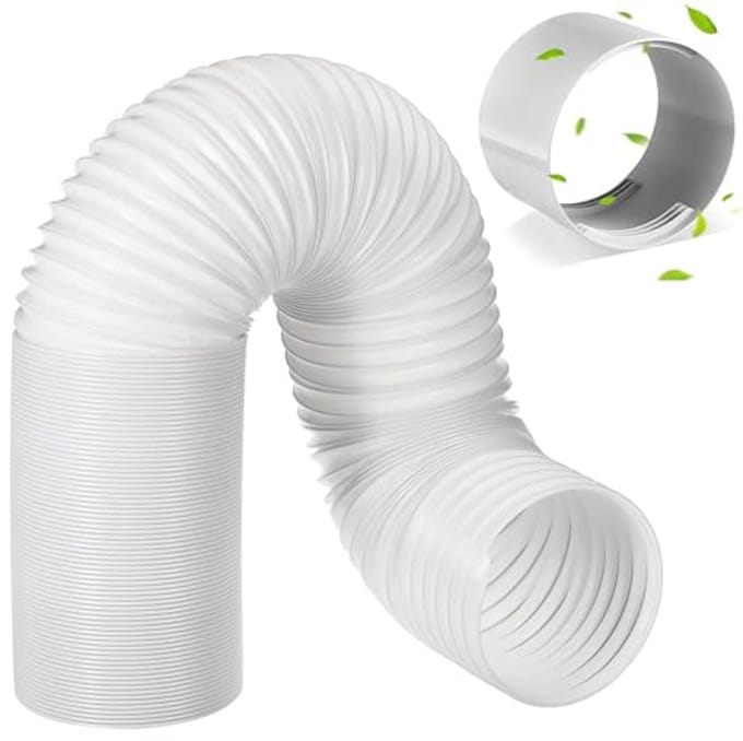 Flexibele Afvoerslang met Adapter - 150 mm x 1,5 m voor Airconditioning, Wasdroger en Afzuigkap
