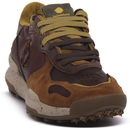 Lage Sneakers Satorisan CHACRONA PULL UP BROWN