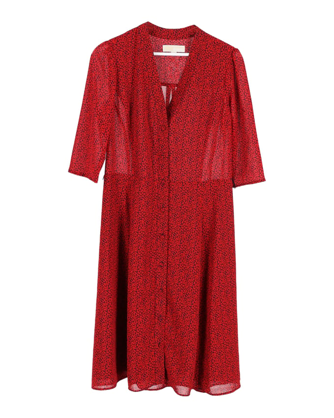 Michael Michael Kors jurk met hartjesprint in rode polyester