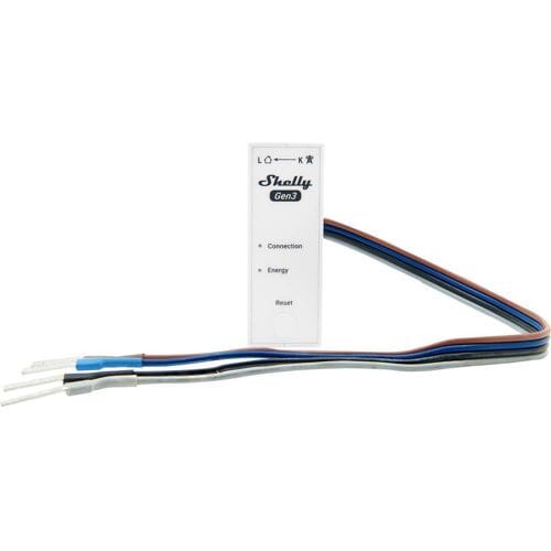 Shelly 3EM-63W Gen3 (wire model) - WiFi 3-phase energy meter, 63A