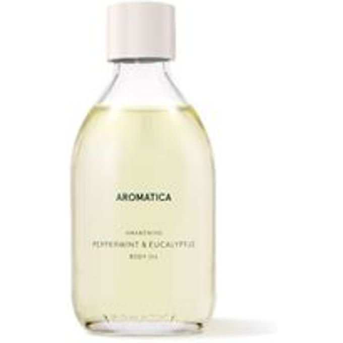 Aromatica, Ontwaken, Lichaamsolie, Pepermunt en Eucalyptus, 3,3 fl oz (100 ml)