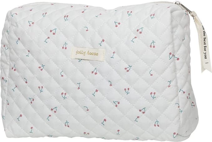 Grote Cosmetica Tas Reis Toilettas met Rits Bloemenprint