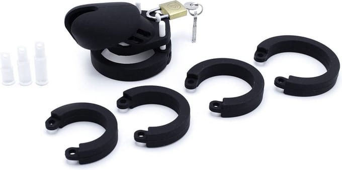 Kiotos - Verstelbare Kuisheidskooi - Siliconen - Zwart