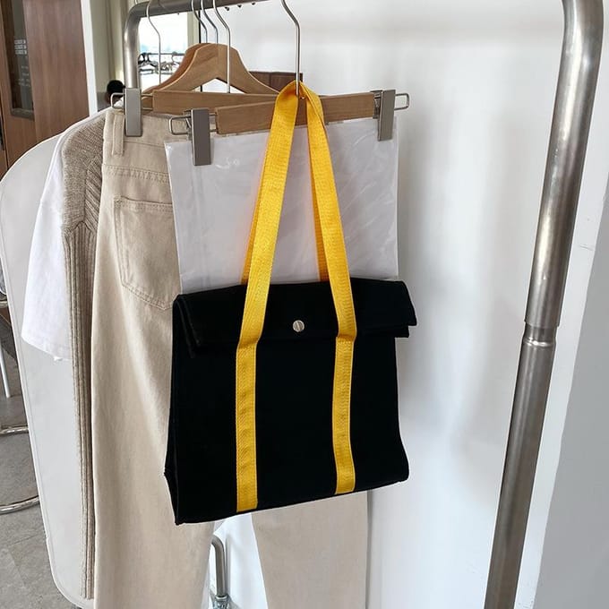 Ins Canvas Tas Bedrijf Cadeautas Canvas Tas Schoudertas Handtas black
