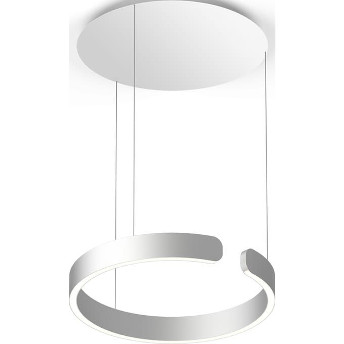 Occhio - Mito Sospeso 60 up Hanglamp - zilver mat - variabel - met Occhio Air - table/wide
