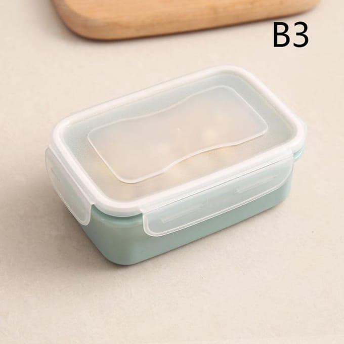 Plastic Lunchbox Bento Box Groenten Fruit Salade Vershoudkom Met Deksel Afsluitbaar Lekvrij Camping Picknick Voedselopslagdoos white