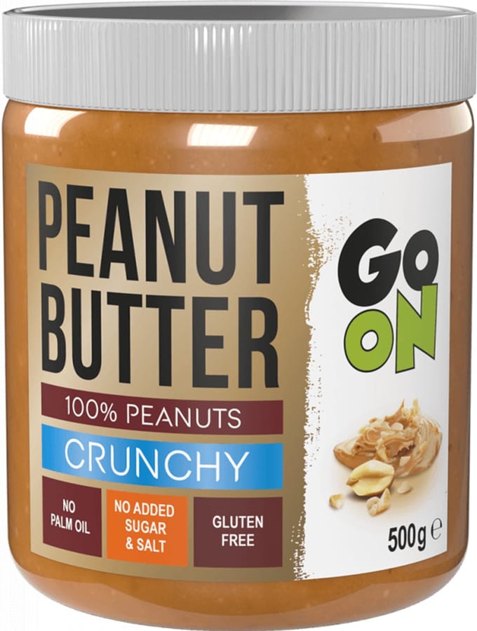 Go On Nutrition Peanut Butter (500g) Crunchy - Functionele voeding - Notenboter