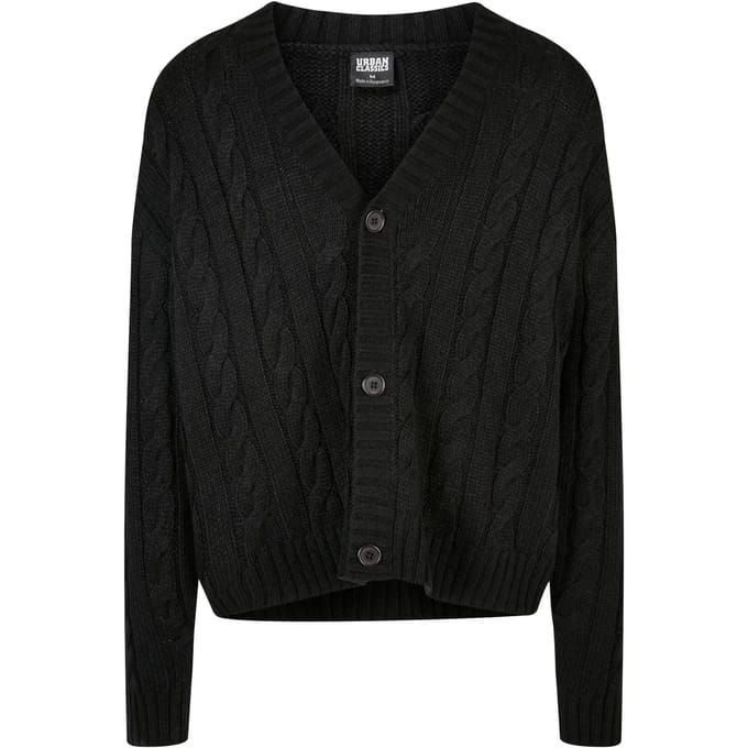 Urban Classics - Boxy Cardigan - M - Zwart