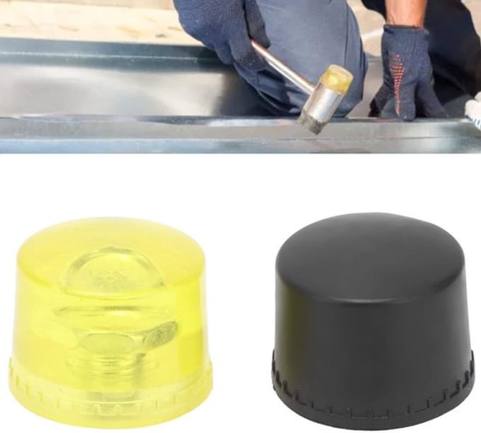 Allecto - Rubber Hammer Vervangingshoofden Set - 2 Stuks - Impact