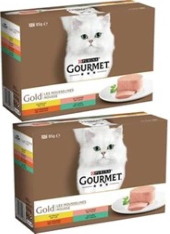 2x Gourmet Gold - Mousse Mix Multipack - Kattenvoer - 12x85g