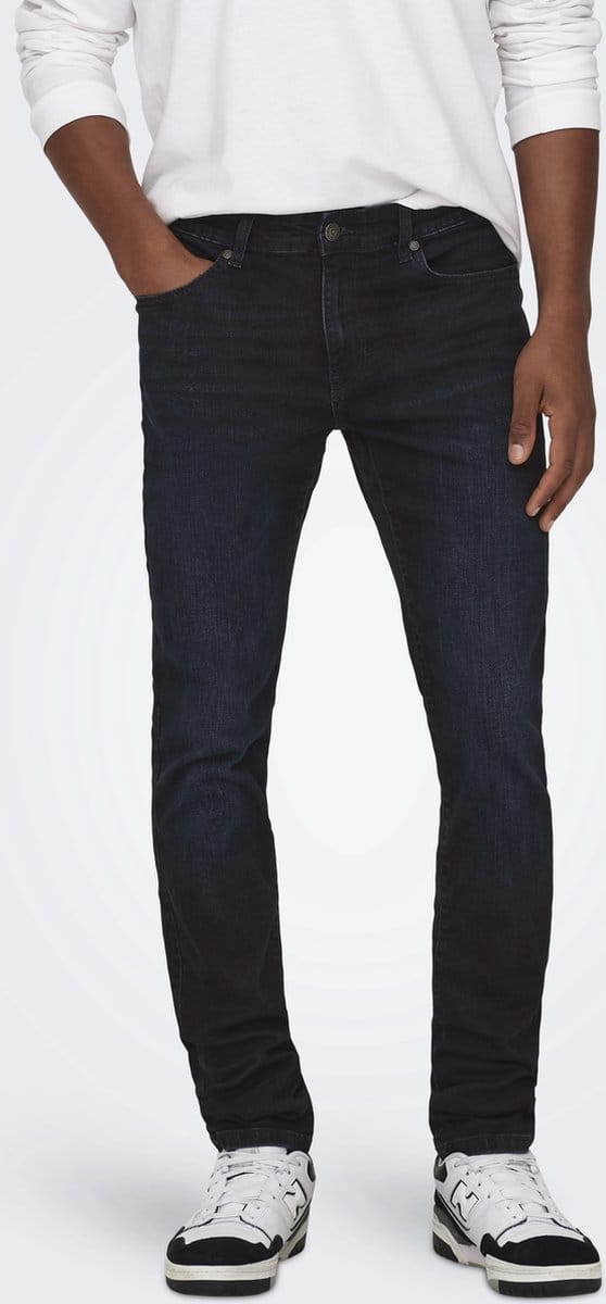 ONLY&SONS - ONSLOOM SLIM B. BLACK 6921 MAT DNM NOOS - Heren - Jeans