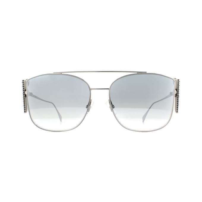 FENDI Zonnebril FF 0380/G/S 6LB IC Ruthenium Grijs Zilver Mirror