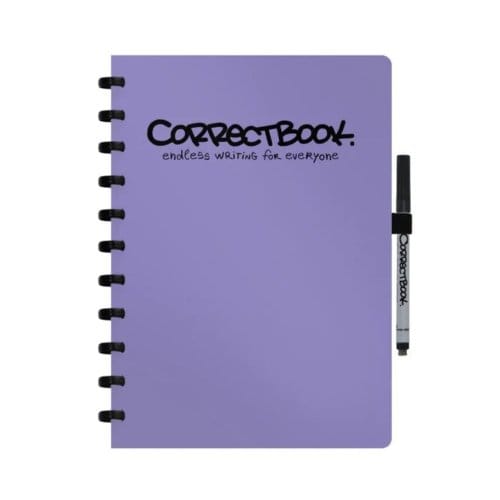 Correctbook original a4 petunia purple, blanco