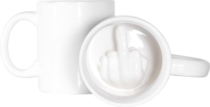 ThumbsUp! Up Yours - Beker - Wit