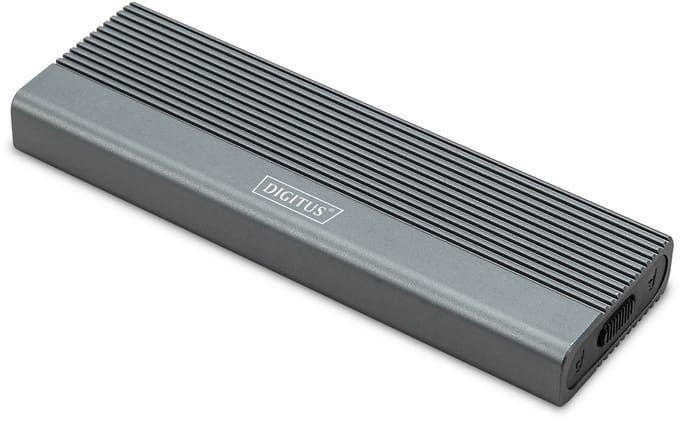 Digitus - USB 3.1 Type-C Behuizing - M.2 SATA SSD - Aluminium - 6Gbps - Grijs