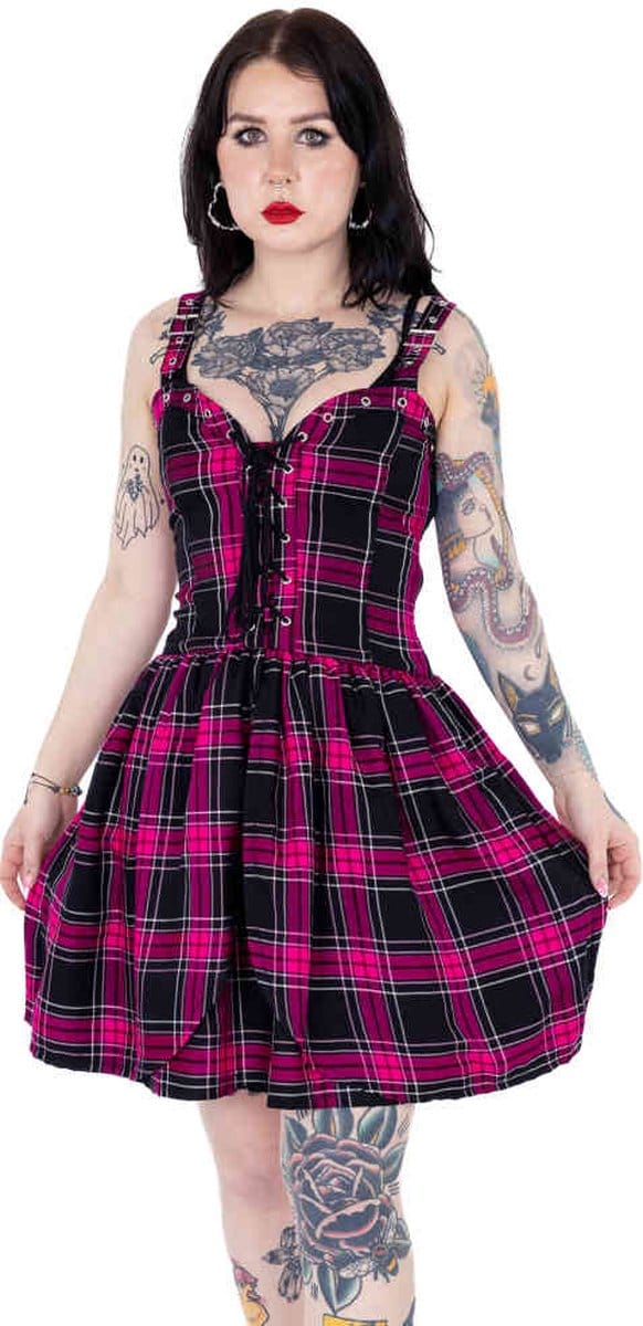 Heartless - Tamsyn Korte jurk - S - Roze