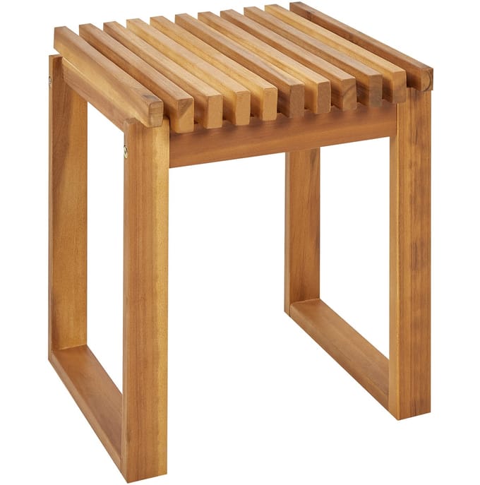 BELLANO - Bijzettafel - Lichthout - Acaciahout