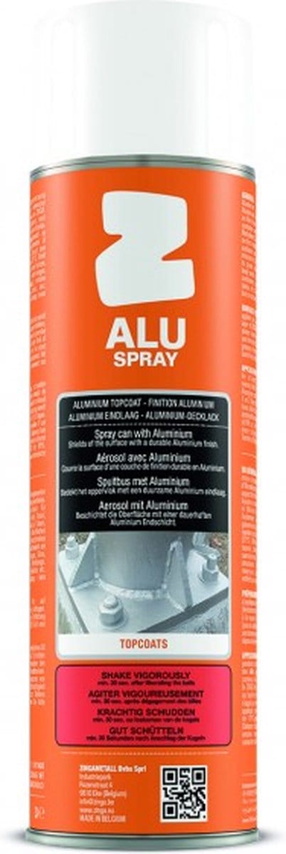 Zinga Aluspray verf - coating - Metaalverf Aluminium effect - 500 ml