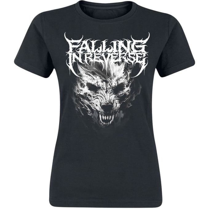 Falling In Reverse T-shirt - Wolf - S tot XXL - voor Vrouwen - zwart