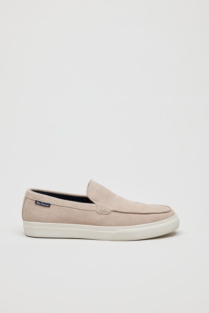 Ben Sherman Almer Suede Heren Stone Instappers