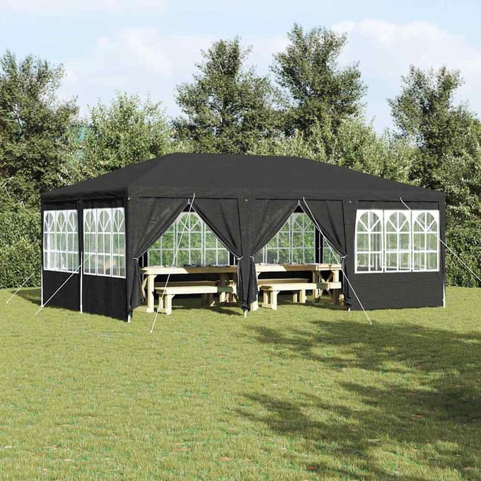 vidaXL - Partytent - Antraciet - 600 - x - 400 - x - 266 - cm - Polyetheen