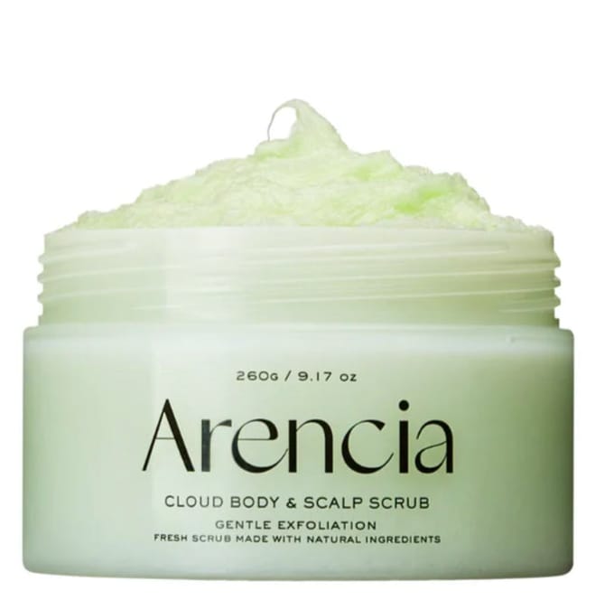 Arencia Fresh Cloud Body &amp; Scalp Scrub Geranium &amp; Primrose 260 g
