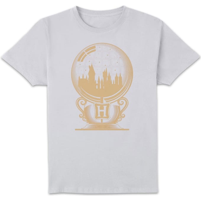 Harry Potter Hogwarts Snowglobe t-shirt - Wit - XL