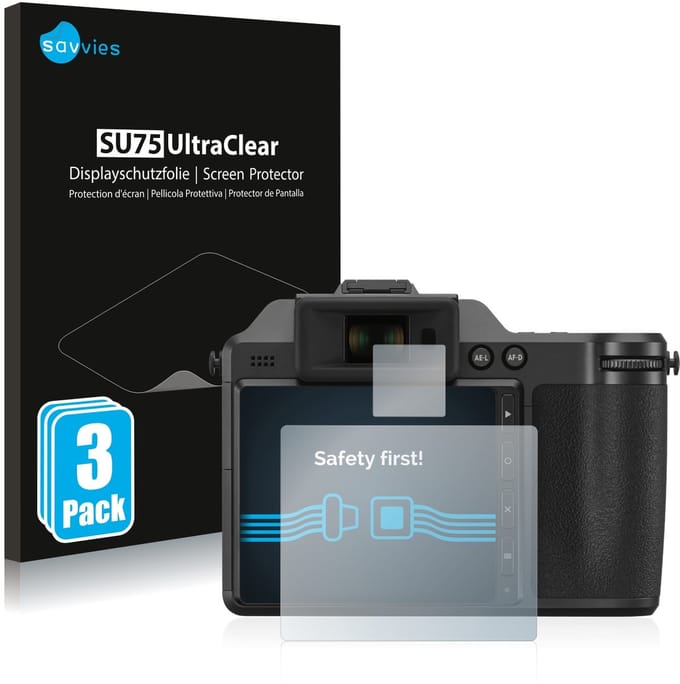 Savvies - Screenprotector voor Hasselblad X2D 100C - Folie Beschermfolie transparant 6 Stuks