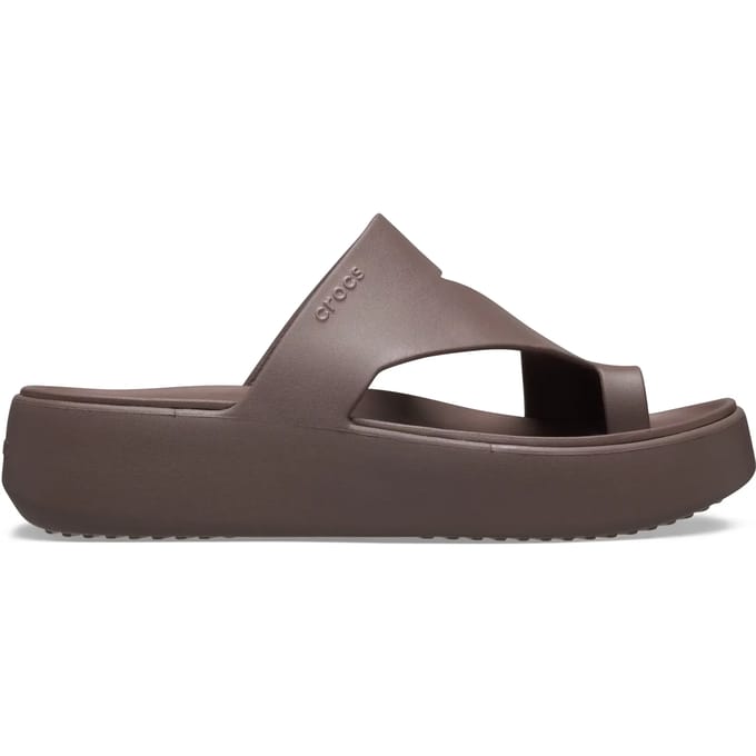 Crocs Getaway Platform Toe Loop Slippers Bruin EU 37-38 Vrouw