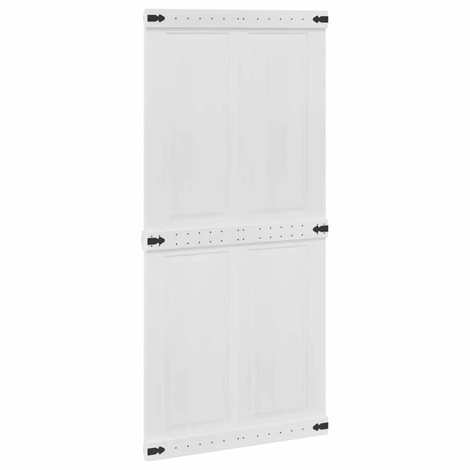 vidaXL - Schuifdeur - CORONA - 100 - x - 210 - cm - Massief - grenenhout - Wit