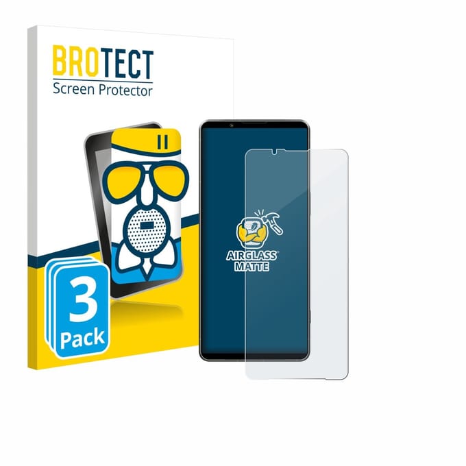 BROTECT - Screenprotector voor Sony Xperia 1 VII - Folie Beschermfolie Beschermglas matte 3 Stuks