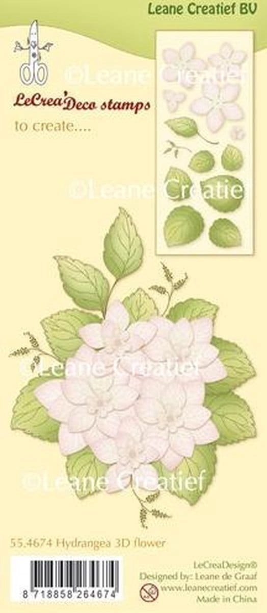 Stempel Hortensia 3D Bloem