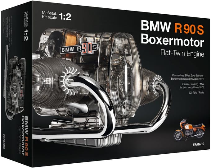 Franzis Modelbouwpakket Auto - 67009 BMW R90S Flat Twin Engine Plastic - 1:2 - Modelbouw