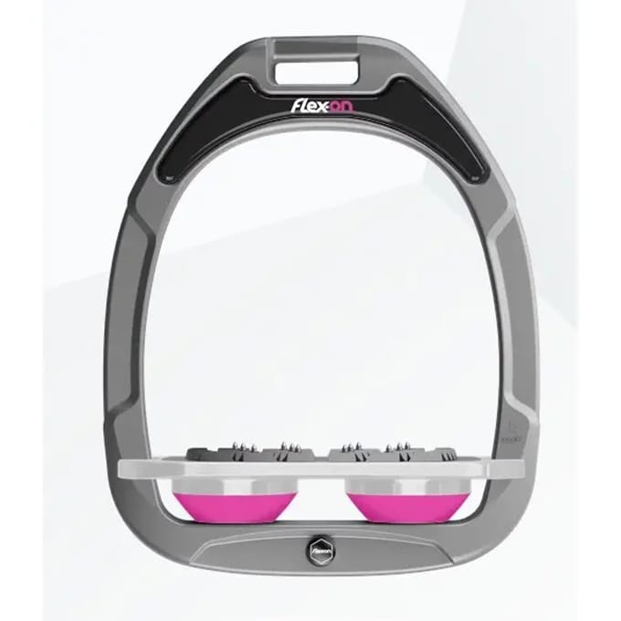 Platte Ultra Grip Aluminium/Grijs/Roze Beugels Flex-On Green Composite