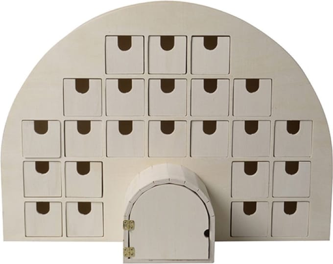 Artemio Adventskalender iglo 44,5x15,5x32 cm