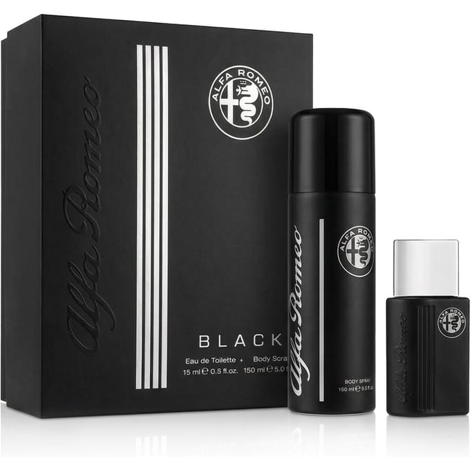Alfa Romeo Black EDT 15 ml + Déodorant Corporel 150 ml (homme)