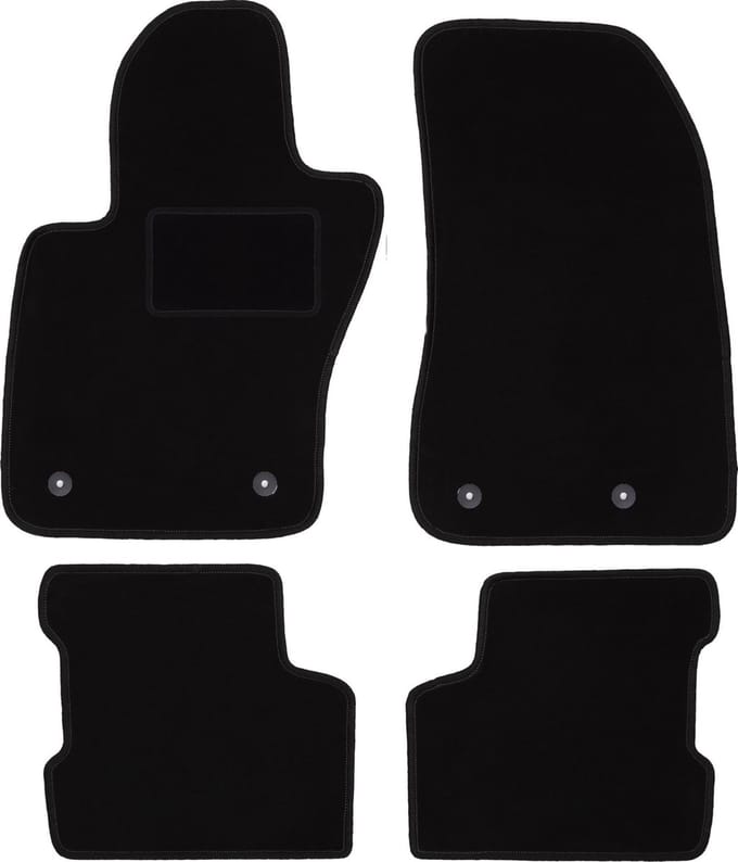 Zwarte velours vloermatten voor: Jeep Renegade SUV (2014-2019)