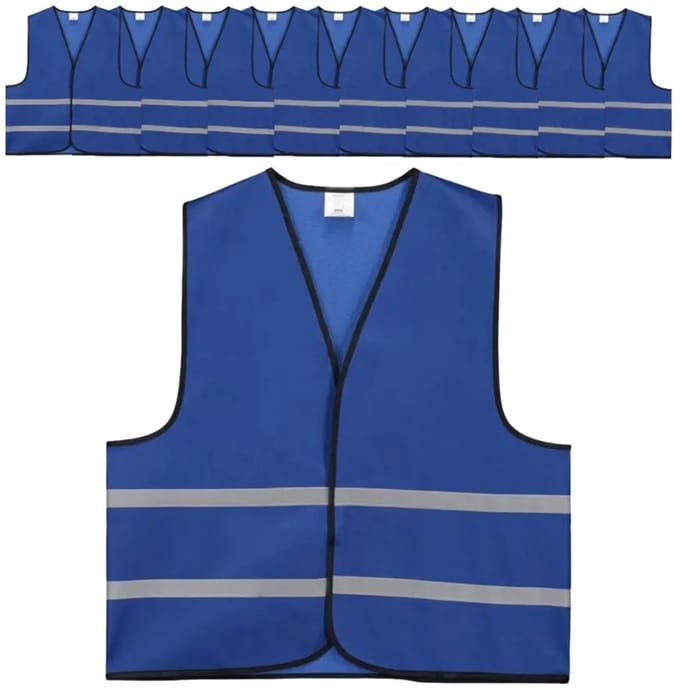 Blauw veiligheidshesje | 10 stuks