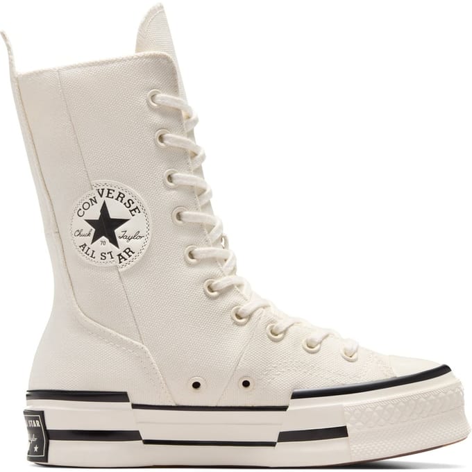 Converse Chuck 70 Plus X-hi Egret/egret/black Größe: 41 | Stiefel Outlet | Damen | Schwarz