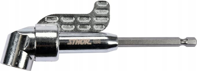 Haakse Adapter met Tandwiel 1/4" HEX 130mm 13Nm