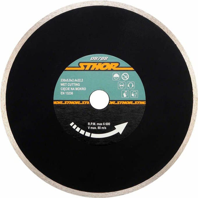 Sthor - Diamantschijf - 230mm - Vol - Natte Snede