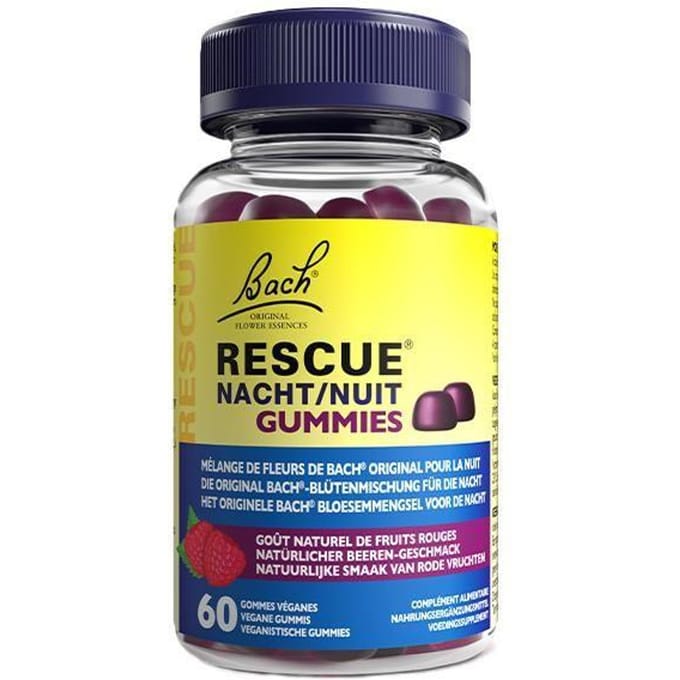 Rescue Nuit Gummies rode vruchtensmaak 60 stuks