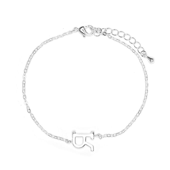 Bracelet Luxenter finition argent - Alphabet argenté