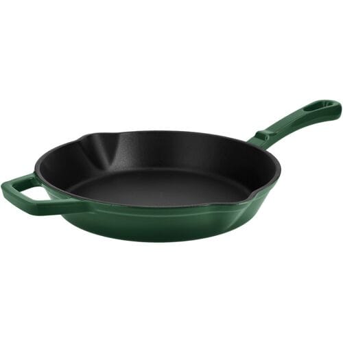 SILVERCREST Gietijzeren grillpan of koekenpan (Rond, groen)